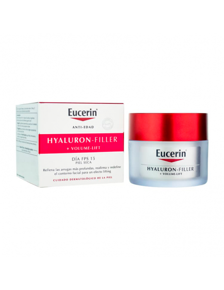 EUCERIN HYALURON-FILLER + VOLUME LIFT CREMA DE DIA SPF15 PARA PIEL SECA 50 ML RELLENADOR ARRUGAS