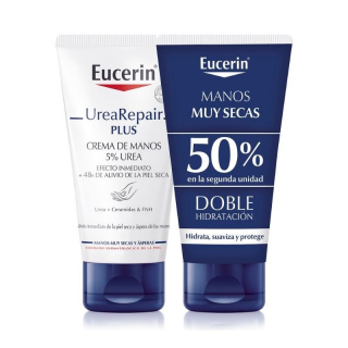 Eucerin Urea Repair Manos Plus 2x75ml.
