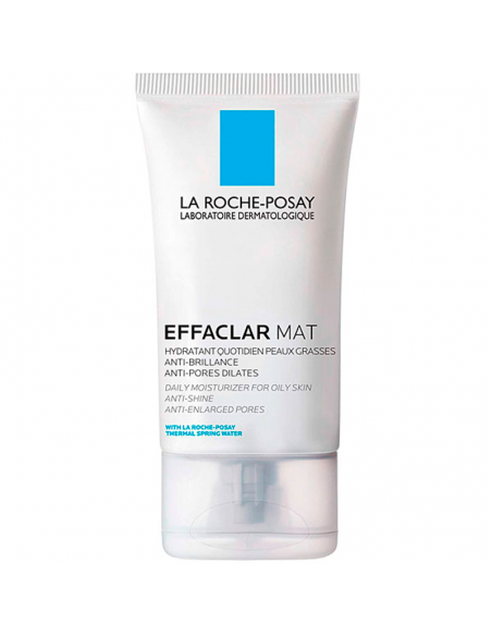 La Roche Posay Effaclar Mat 40Ml Hidratante Rostro Seborreguladora, Antibrillos, Antiporos Dilatados