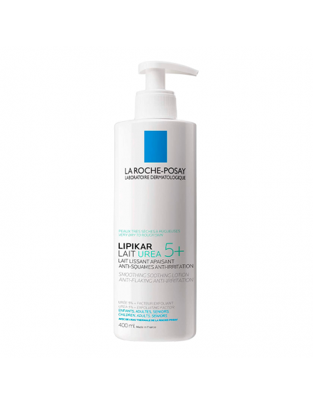 LA ROCHE POSAY LIPIKAR LECHE UREA LECHE CORPORAL 400ML,HIDRATANTE ALISADORA ANTIRUGOSIDADES P. SECAS