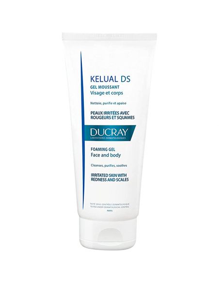 Ducray Kelual Ds Gel Limpiador Pieles Irritadas Con Rojeces Y Descamacion 200 Ml Cara Y Cuerpo