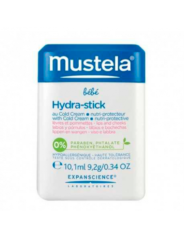MUSTELA BEBE HYDRA-STICK AL COLD CREAM NUTRIPROTECTOR 10 G ESPECIAL PIEL SECA
