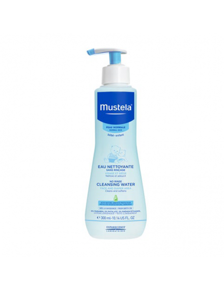 MUSTELA BEBE PHYSIOBEBE 300 ML, FLUIDO LIMPIADOR SIN ACLARADO CARA Y CULITO,PROTEJE HOY PARA MAÑANA