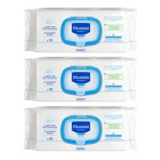 Mustela Bebe Toallitas Dermo Suavizantes 3x70 Uds.