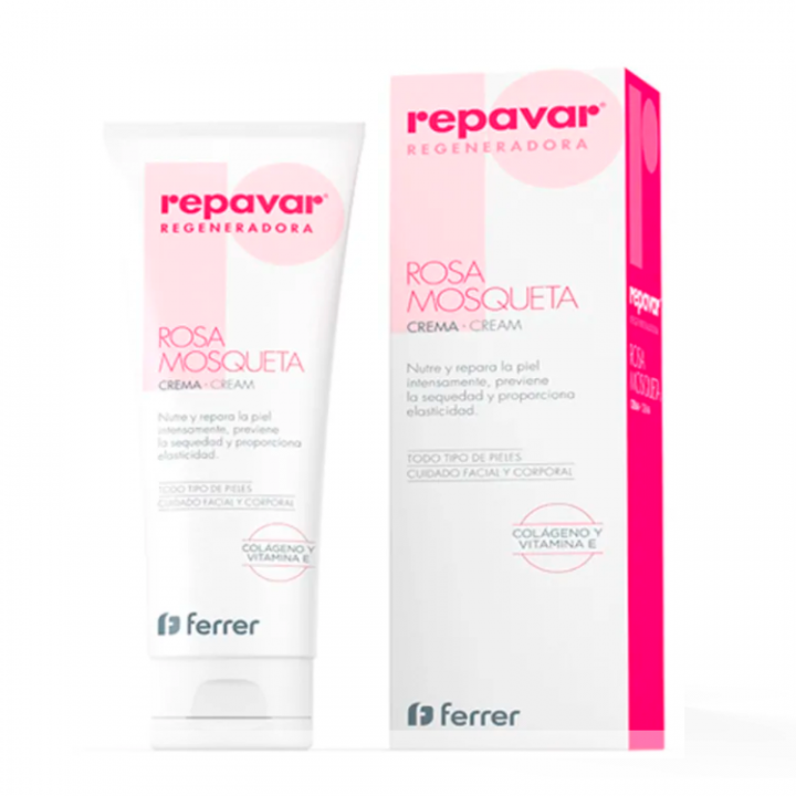 Repavar Regeneradora Crema de Rosa Mosqueta 125ml.