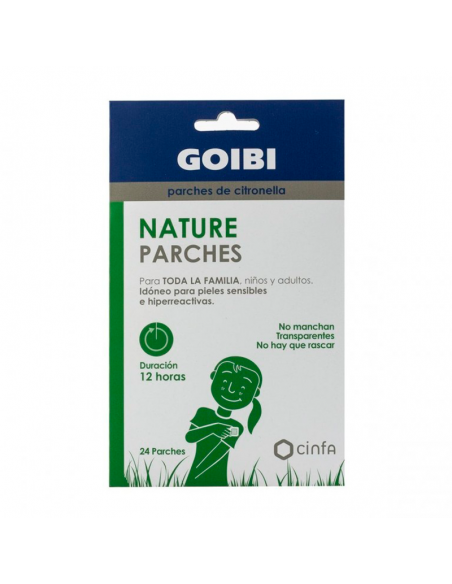 Goibi Antimosquitos Parches A Base De Citronela 24 Parches, Duración 12 Horas, Sobre Ropa De Niños
