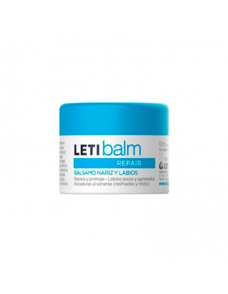 LETIBALM BALSAM REPARADOR NARIZ Y LABIOS 10ML TARRO,ROZADURAS AL SOLARSE,LABIOS SECOS Y AGRIETADOS