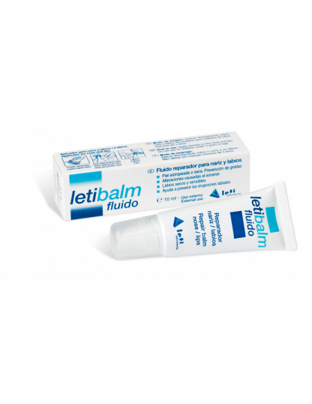 LETIBALM FLUIDO NARIZ Y LABIOS 10 ML,FLUIDO REPARADOR PARA NARIZ Y LABIOS PIEL ESTROPEADA O SECA