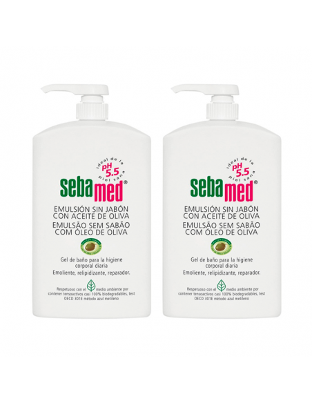 Sebamed Emulsión Sin Jabón Con Aceite De Oliva 2X750Ml