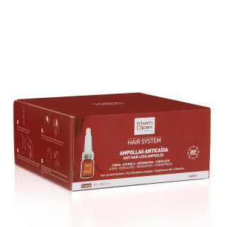 Martiderm Hair System 14 Ampollas Anticaída.