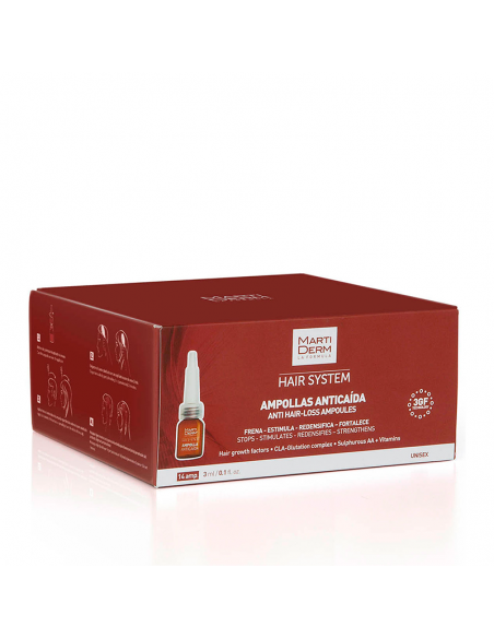 MARTIDERM HAIR SYSTEM AMPOLLAS ANTICAIDA 14 AMPOLLAS
