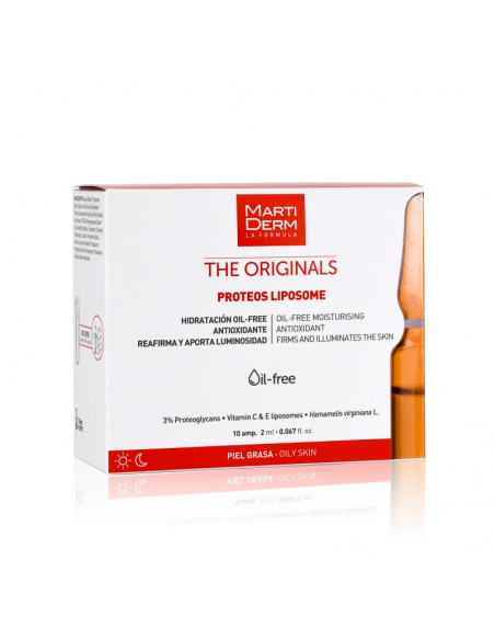 MARTIDERM LIPOSOMAS FORMATO ECONÓMICO 10 AMPOLLAS DÍA PIELES GRASAS LABORATORIOS MARTÍ TOR