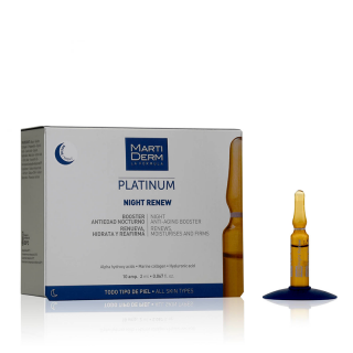 Martiderm Platinum Night Renew 10 Ampollas.