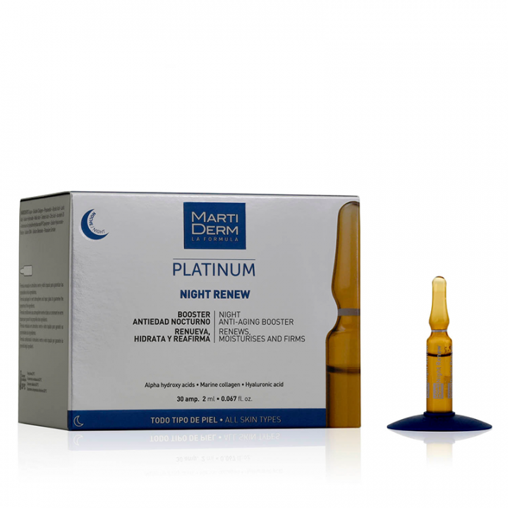 Martiderm Platinum Night Renew 30 Ampollas.