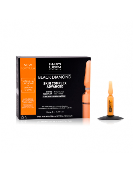 MARTIDERM SKIN COMPLEX BLACK DIAMOND FORMATO ECONOMICO 10 AMPOLLAS TODO TIPO DE PIEL