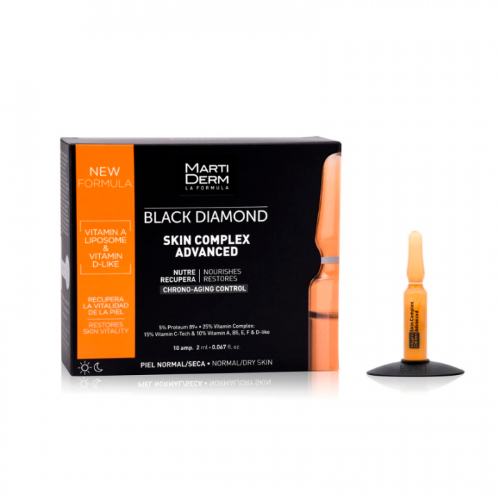 Martiderm Skin Complex Black Diamond 10 Ampollas.