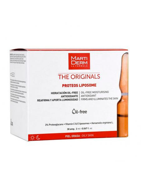MARTIDERM THE ORIGINALS PROTEOS LIPOSOME FORMATO AHORRO 30 AMPOLLAS DÍA PIELES GRASAS