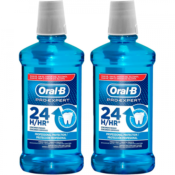 Oral-B Colutorio Pro Expert Protección Profesional 2x500ml.