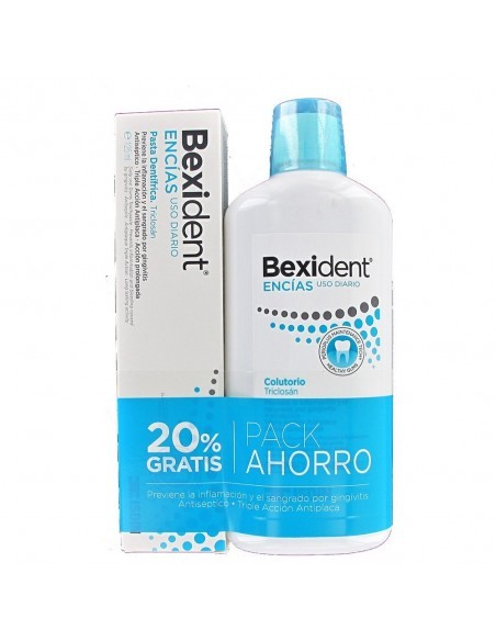 ISDIN BEXIDENT ENCIAS CLORHEXIDINA 500 ML + BEXIDENT ENCIAS USO DIARIO PASTA 75ML