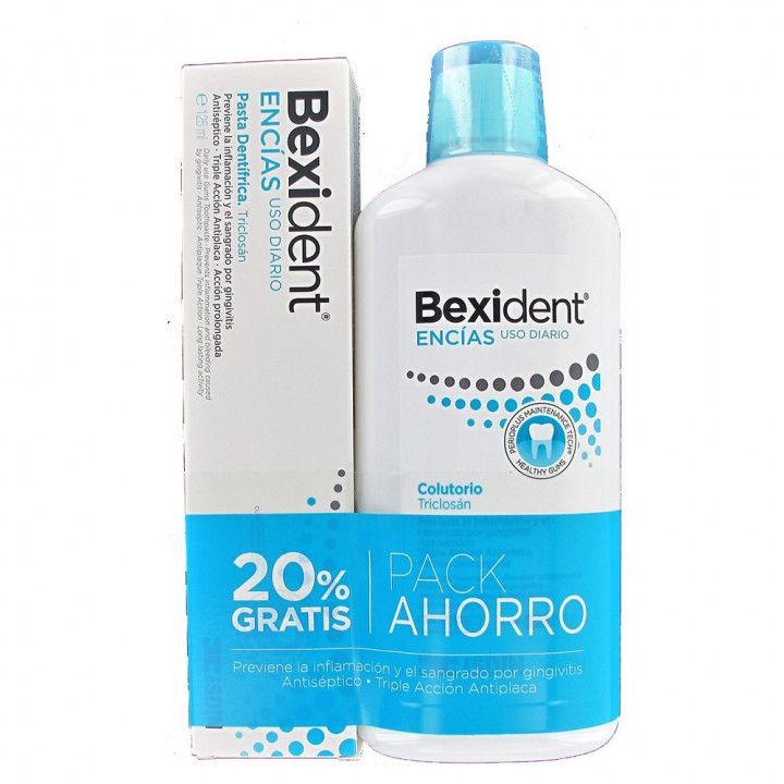 Isdin Bexident Encías Clorhexidina 500ml + Pasta de dientes 75ml.