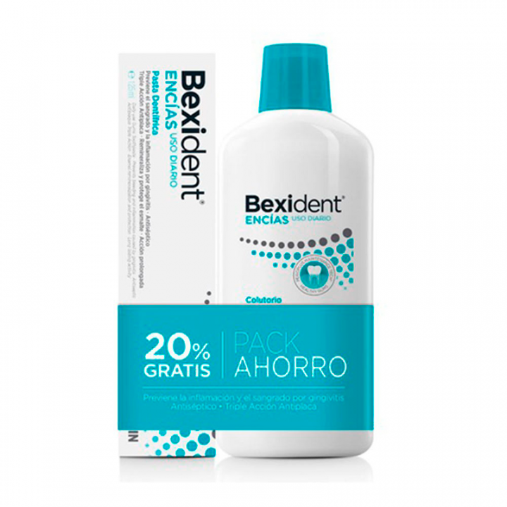 Isdin Bexident Encías Uso Diario Pack Colutorio 500ml + Pasta 125ml.