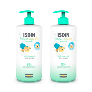 Isdin Baby Naturals Nutraisdin Gel Champú 2x750ml.