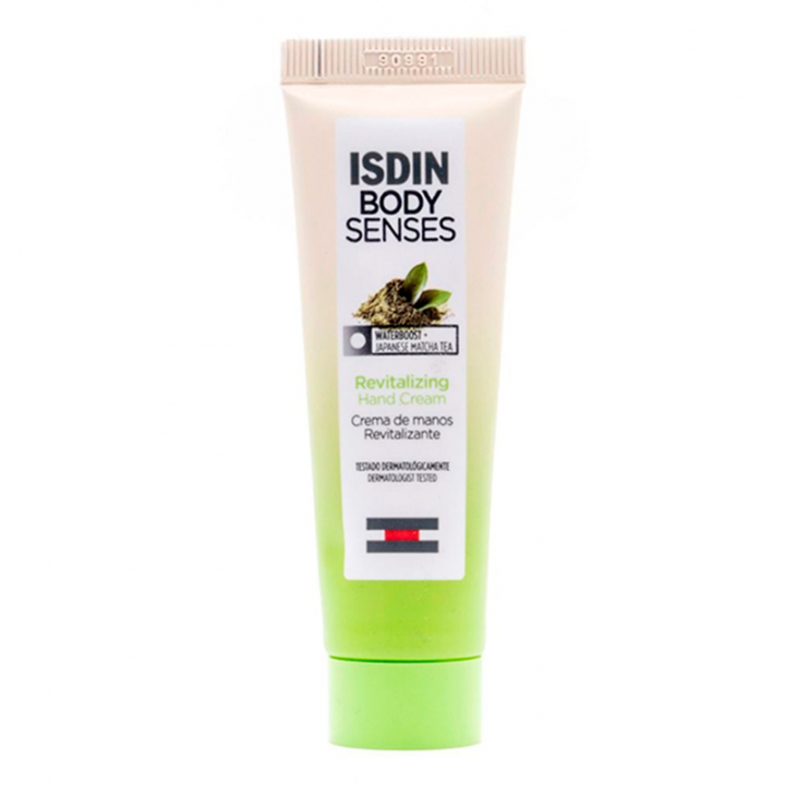 Isdin Bodysenses Crema de Manos Revitalizante Té Matcha 30ml.