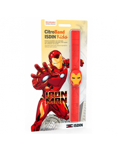 Isdin Citroband Kids Pulsera Aromática Iron Man 1 Pulsera + 2 Pastillas de Recarga
