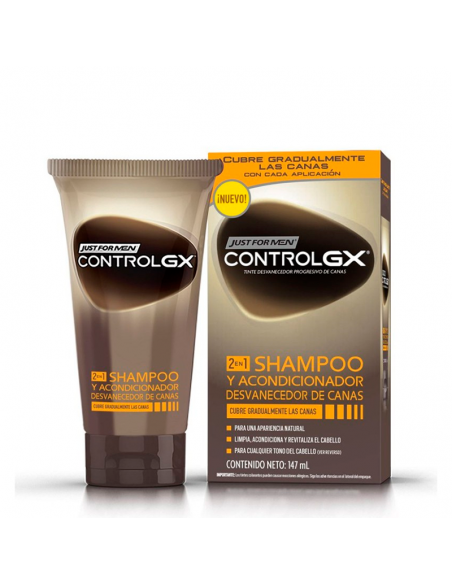 Just For Men Controlgx Champu 2En1 Champu Y Acondicionador 147Ml Reduce Las Canas Gradualmente