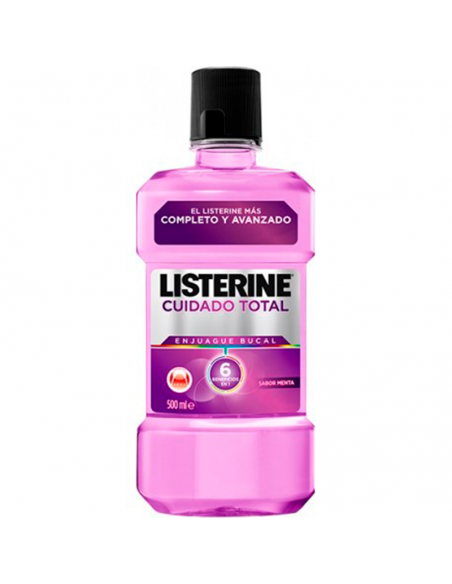 Listerine Cuidado Total Care Sabor Menta Antiseptico 500Ml,Listerine Más Completo Y Avanzado