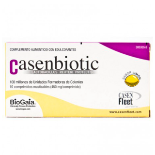 Cansenbiotic 10 Comprimidos Limón.