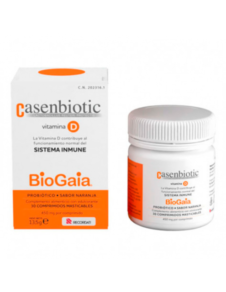 Casenbiotic Vitamina D 30 Comprimidos Masticables