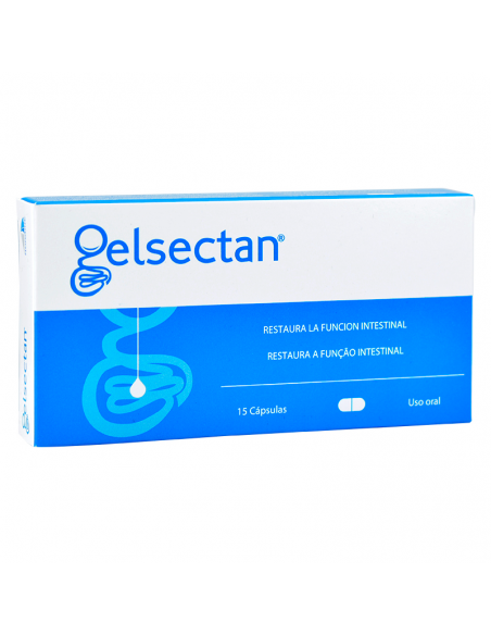 GELSECTAN 15 CAPSULAS RESTAURA LA FUNCION INTESTINAL FORMATO ECONOMICO