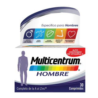 Multicentrum Hombre Multivitamínico 30 Comprimidos.