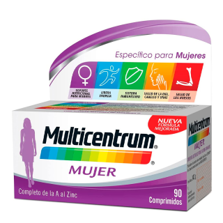 Multicentrum Mujer 50+Multivitamínico 90 Comprimidos.