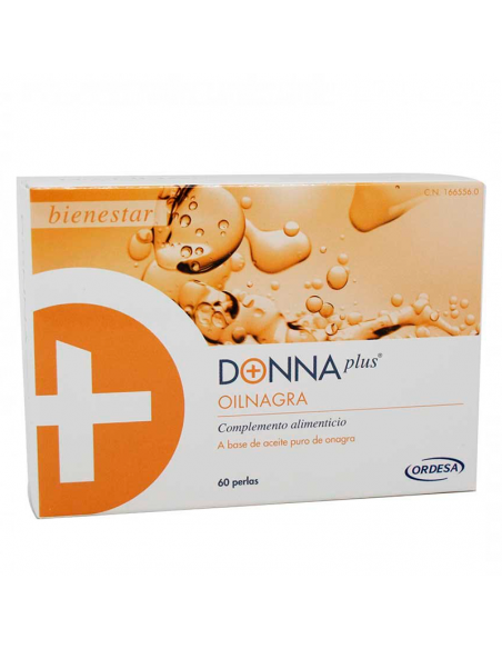Donna Plus Aceite De Onagra Puro 60 Perlas,Fuente Rica En Acidos Grasos Polinsaturados Omega 6