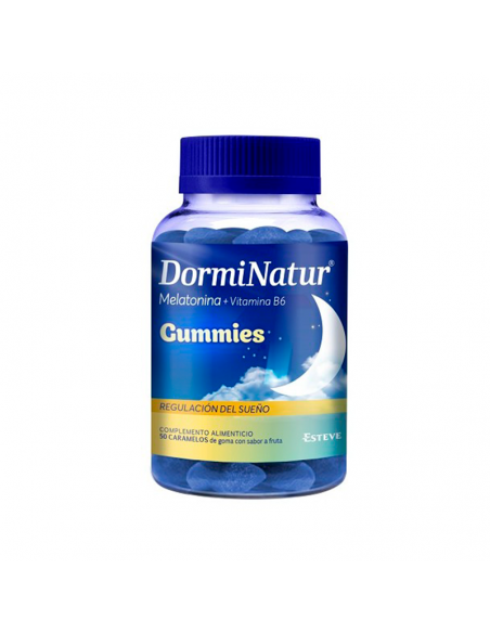 DORMINATUR GUMMIES MELATONINA Y VITAMINA B6 60 UNIDADES 1 ANTES DE ACOSTARSE