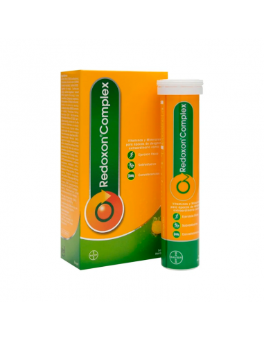 Redoxon Complex 15 Comprimidos Efervescentes Vity Minerales Para Desgaste Extraordinaria Naranja