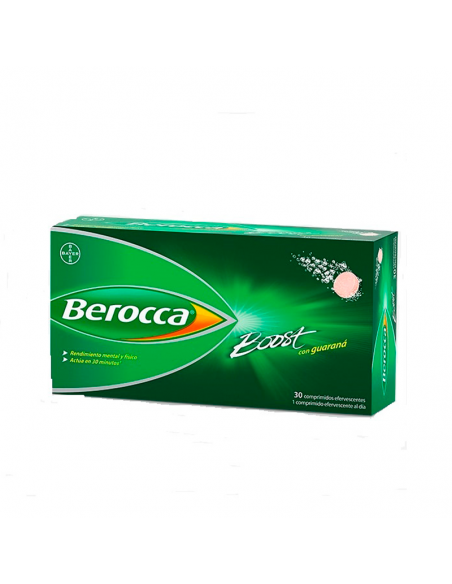 BEROCCA BOOST  FORMATO AHORRO 30 COMPRIMIDOS EFERVESCENTES SABOR CEREZA