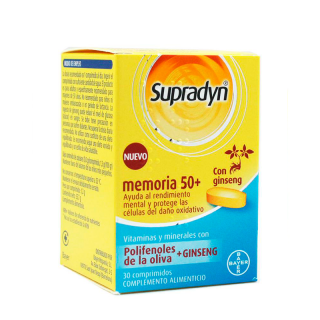 Supradyn Memoria 50+30 Comprimidos.