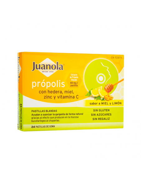 Juanola Pastillas Blandas Propolis + Vit C Zinc