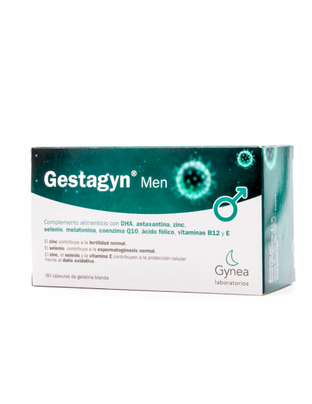 GESTAGYN MEN FORMATO ECONÓMICO 60 CÁPSULAS DE GELATINA BLANDA GYNEA LABORATORIOS