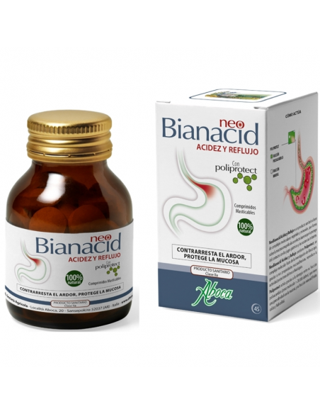 ABOCA NEOBIANACID ACIDEZ Y REFLUJO FRASCO FORMATO AHORRO 45 COMPRIMIDOS ABOCA