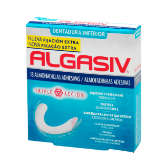Algasiv Dentadura Inferior 18 Almohadillas.