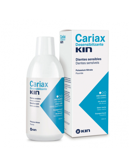 Cariax Desensibilizante Colutorio Enjuague Bucal 500Ml,Combate Y Previene La Sensibilidad Dental