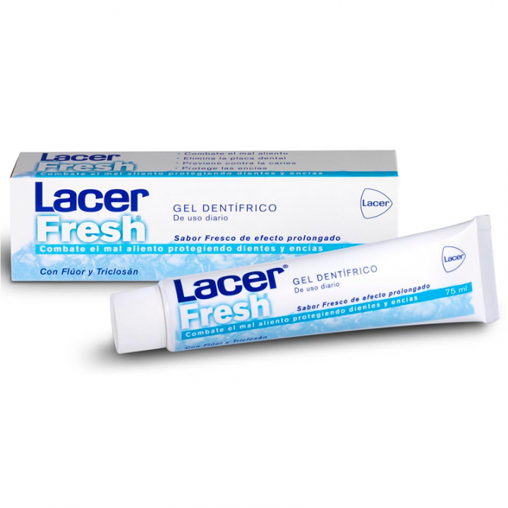 Lacerfresh Pasta Gel Flúor y Triclosan 75ml.