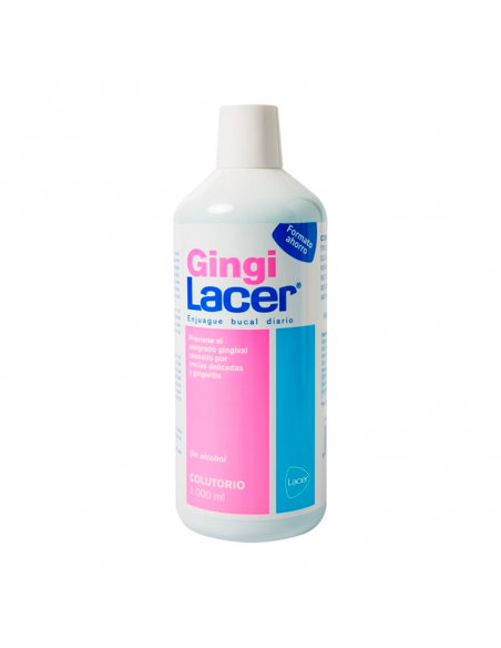 Lacer Gingilacer Colutorio 1000Ml, Sin Alcohol, Previene El Sangrado Gingival Causado Por Gingivitis