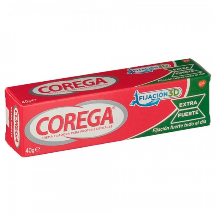 Corega Adhesivo Extra Fuerte Crema 40gr.
