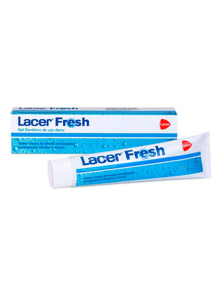 Lacerfresh Gel Dentrifico De Uso Diario 125 ml, Sabor Fresco De Efecto Prolongado