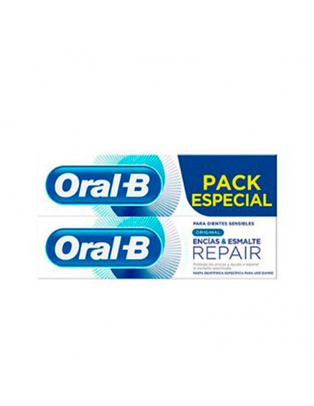 ORAL-B PASTA ORIGINALENCIAS Y ESMALTE REPAIR FORMATO AHORRO 250 ML PASTA DENTAL DUPLO 2 X 125 ML